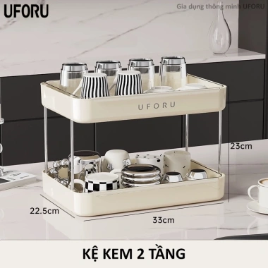 Kệ đựng cốc UFORU 3 tầng nhựa ABS cao cấp - Sang trọng, hiện đại, 185.000₫ 10