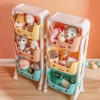Kệ đựng đồ 2-4 tầng bánh xe đa năng - Giá 220k, lưu trữ đồ chơi, gấu bông, bỉm sữa cao cấp 7