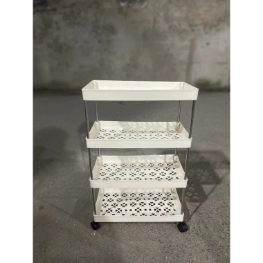 Kệ đựng đồ 3 tầng đa năng nhựa cao cấp, bánh xe di chuyển - Giá chỉ 45.000đ, tiết kiệm ngay 8