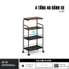 Kệ Đựng Đồ 5C 3-4 Tầng Bánh Xe Di Chuyển, Khung Sắt, MDF Melamine - 250.000 6