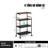 Kệ Đựng Đồ 5C 3-4 Tầng Bánh Xe Di Chuyển, Khung Sắt, MDF Melamine - 250.000 7