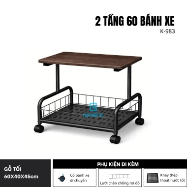 Kệ Đựng Đồ 5C 3-4 Tầng Bánh Xe Di Chuyển, Khung Sắt, MDF Melamine - 250.000 9 Kệ Đựng Đồ 5C 3-4 Tầng Bánh Xe Di Chuyển, Khung Sắt, MDF Melamine - 250.000 9