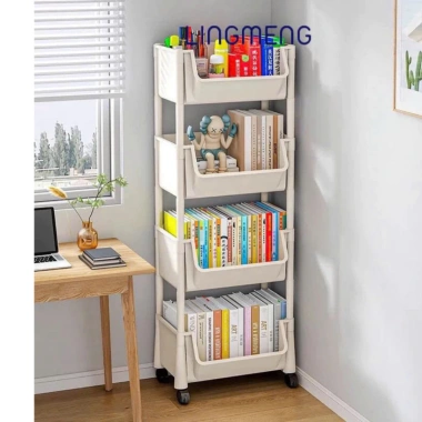 Kệ đựng đồ bánh xe đa năng 3-5 tầng - Dành cho học sinh, mẹ bỉm sữa, spa, tiệm nail, chỉ 116.000đ
