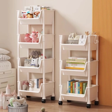 Kệ đựng đồ bánh xe đa năng 3-5 tầng - Dành cho học sinh, mẹ bỉm sữa, spa, tiệm nail, chỉ 116.000đ