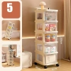 Kệ đựng đồ bỉm sữa 3-4 tầng đa năng bánh xe đẩy, spa tiện lợi - Giá 168.000 VNĐ (Loại 1) 3