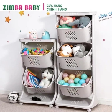 Kệ đựng đồ đa năng 2-3 tầng bánh xe 360 siêu tiện ích Việt Nhật - 3 ngăn treo, giảm giá 184.240₫