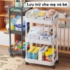 Kệ Đựng Đồ Đa Năng 3-4 Tầng Bánh Xe Đẩy Nhựa Cao Cấp - Giá 129.000 VND Giảm Đặc Biệt 4