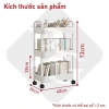 Kệ Đựng Đồ Đa Năng 3-4 Tầng Bánh Xe Đẩy Nhựa Cao Cấp - Giá 129.000 VND Giảm Đặc Biệt 7