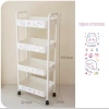 Kệ Đựng Đồ Đa Năng 3-4 Tầng Bánh Xe Di Chuyển kèm Sticker Dễ Thương Giá Ưu Đãi 135k 9