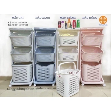 Kệ Đựng Đồ Đa Năng 3 Tầng Có Bánh Xe - Hàng Cao Cấp Giá Ưu Đãi 254.000₫ 2