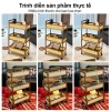 Kệ Đựng Đồ Đa Năng Bánh Xe Gỗ Siêu Chắc Siêu Rộng cho Bếp Phòng Khách Nhà Tắm – Giá 303.000 VND 2
