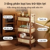 Kệ Đựng Đồ Đa Năng Bánh Xe Gỗ Siêu Chắc Siêu Rộng cho Bếp Phòng Khách Nhà Tắm – Giá 303.000 VND 3