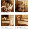 Kệ Đựng Đồ Đa Năng Bánh Xe Gỗ Siêu Chắc Siêu Rộng cho Bếp Phòng Khách Nhà Tắm – Giá 303.000 VND 5