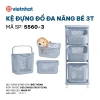 Kệ Đựng Đồ Đa Năng Nhựa Việt Nhật Cao Cấp 5.567 - Bánh Xe Di Chuyển Dễ Dàng, Giá Ưu Đãi 289.000 VND 3