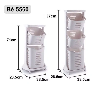 Kệ Đựng Đồ Đa Năng Nhựa Việt Nhật Cao Cấp 5.567 - Bánh Xe Di Chuyển Dễ Dàng, Giá Ưu Đãi 289.000 VND