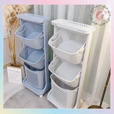 Kệ Đựng Đồ Đa Năng Nhựa Việt Nhật Cao Cấp 5.567 - Bánh Xe Di Chuyển Dễ Dàng, Giá Ưu Đãi 289.000 VND