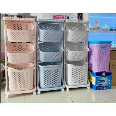 Kệ Đựng Đồ Đa Năng Nhựa Việt Nhật Cao Cấp 5.567 - Bánh Xe Di Chuyển Dễ Dàng, Giá Ưu Đãi 289.000 VND