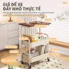 Kệ đựng đồ đầu giường 3-5 tầng nhựa bánh xe đẩy - Tiết kiệm phòng ngủ, tắm, giá 52.900₫ 9