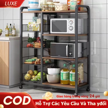 Kệ Đựng Đồ LUXE 3-5 Tầng Sơn Tĩnh Điện Cao Cấp - Kệ Lò Vi Sóng Giá ưu đãi 539.000