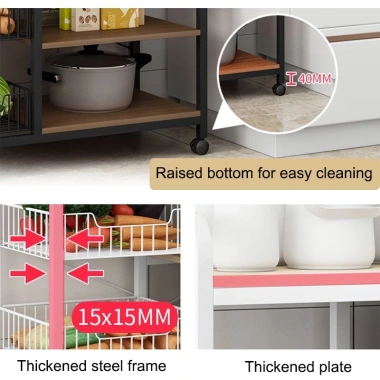 Kệ Đựng Đồ LUXE 3-5 Tầng Sơn Tĩnh Điện Cao Cấp - Kệ Lò Vi Sóng Giá ưu đãi 539.000