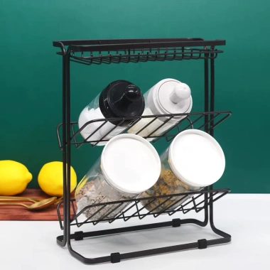 Kệ Đựng Đồ Nhà Bếp Inox Sơn Tĩnh Điện Chắc Chắn - Kệ Gia Vị Tiện Lợi Đa Năng Giá Ưu Đãi 136.5K