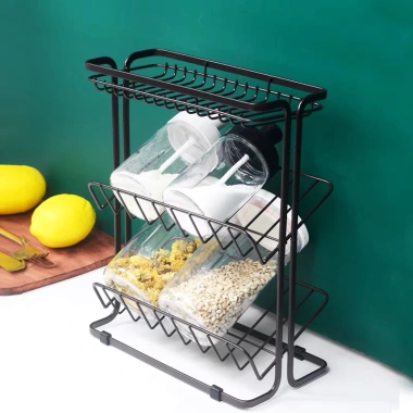 Kệ Đựng Đồ Nhà Bếp Inox Sơn Tĩnh Điện Chắc Chắn - Kệ Gia Vị Tiện Lợi Đa Năng Giá Ưu Đãi 136.5K