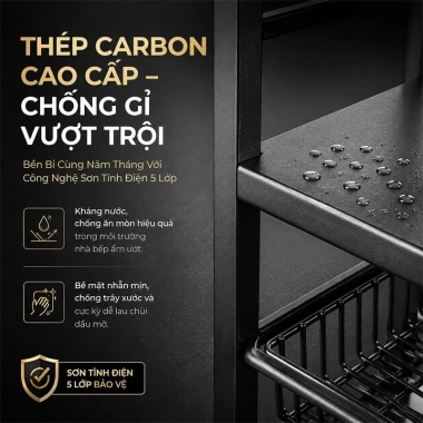 Kệ Đựng Đồ Nhà Bếp Nhiều Tầng 100% Sắt Chịu 500kg - Giá 339.000 VNĐ, Tiết Kiệm 5 Kệ Đựng Đồ Nhà Bếp Nhiều Tầng 100% Sắt Chịu 500kg - Giá 339.000 VNĐ, Tiết Kiệm 5