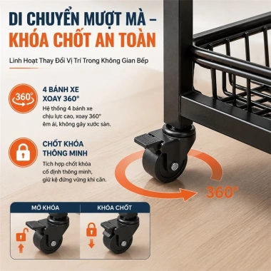 Kệ Đựng Đồ Nhà Bếp Nhiều Tầng 100% Sắt Chịu 500kg - Giá 339.000 VNĐ, Tiết Kiệm 7 Kệ Đựng Đồ Nhà Bếp Nhiều Tầng 100% Sắt Chịu 500kg - Giá 339.000 VNĐ, Tiết Kiệm 7