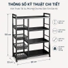 Kệ Đựng Đồ Nhà Bếp Nhiều Tầng 100% Sắt Chịu 500kg - Giá 339.000 VNĐ, Tiết Kiệm 9