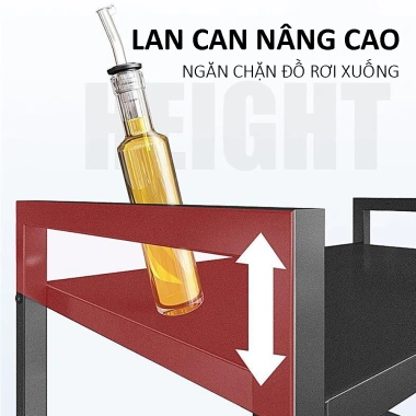 Kệ đựng đồ nhà bếp sơn tĩnh điện cao cấp, chịu lực mạnh, thiết kế thông minh, giá chỉ 219.000₫ 2