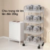 Kệ Đựng Đồ Nhà Tắm Chữ Nhật Đa Năng 3-4 Tầng Xoay 360 độ Bánh Xe Tiện Lợi Giá 133k 4