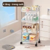 Kệ Đựng Đồ Nhà Tắm Chữ Nhật Đa Năng 3-4 Tầng Xoay 360 độ Bánh Xe Tiện Lợi Giá 133k 9