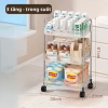 Kệ Đựng Đồ Nhà Tắm Chữ Nhật Đa Năng 3-4 Tầng Xoay 360 độ Bánh Xe Tiện Lợi Giá 133k 10