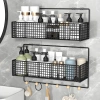 Kệ Đựng Đồ Nhà Tắm Dán Tường Hình Chữ Nhật – Thép Sơn Tĩnh Điện Không Rỉ 28.000₫
