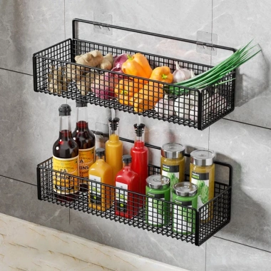 Kệ Đựng Đồ Nhà Tắm Dán Tường Hình Chữ Nhật – Thép Sơn Tĩnh Điện Không Rỉ 28.000₫