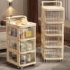 Kệ Đựng Đồ Nhiều Tầng HPS Bánh Xe - Tủ Mini Đựng Mỹ Phẩm, Bỉm Sữa, Đồ Cá Nhân 3