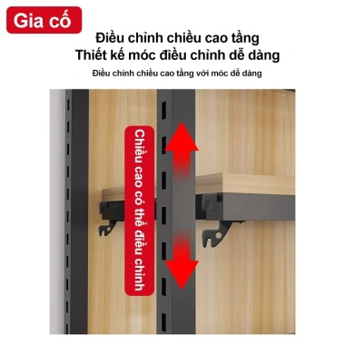 Kệ đựng đồ siêu thị đa năng ALVIN - Thiết kế lỗ, lắp đặt nhanh không cần ôc vít, giảm giá 999.900đ