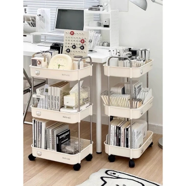 Kệ Đựng Đồ Sun.Mi 3 Tầng Bánh Xe Đa Năng - Tiết kiệm không gian, Giá chỉ 109.000₫ 9