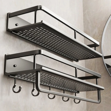 Kệ đựng đồ vệ sinh treo tường đa năng, cho phòng tắm và bếp, giá chỉ 122.100 VND