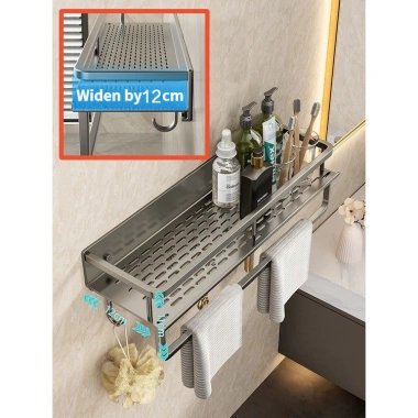Kệ đựng đồ vệ sinh treo tường đa năng, cho phòng tắm và bếp, giá chỉ 122.100 VND 4