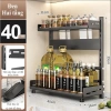 Kệ đựng gia vị AetheraHome - Thép carbon, 2/3 tầng, độ cao điều chỉnh, 50x16x54cm 5
