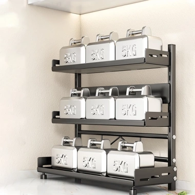 Kệ đựng gia vị HOMELOVE thép carbon chống gỉ sét, tiện dụng, giúp bếp gọn gàng