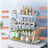 Kệ Đựng Gia Vị Inox 304 Cao Cấp 2 & 3 Tầng Không Gỉ - Giá Ưu Đãi 290.000 VND - Bảo Hành 2 Năm