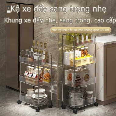 Kệ đựng mỹ phẩm trong suốt có ngăn kéo - Kệ xe đẩy cao cấp, phụ kiện 99.000đ
