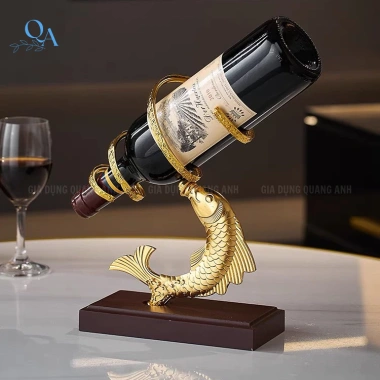 Kệ Đựng Rượu Vang Hình Cá – Giá 295.000 VNĐ, Thiết Kế Sang Trọng, Tiết Kiệm