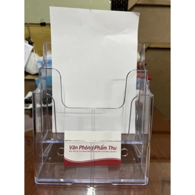 Kệ đựng tờ rơi mica trong suốt - Khay tài liệu đa ngăn A5, giấy note, giảm giá 105.000₫