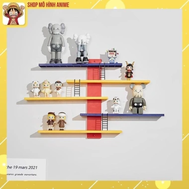 Kệ Gắn Tường Đa Năng Hình Bậc Thang – Treo Popmart, Lưu Trữ Đồ Dùng, Decor Giá 158.999₫