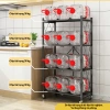 Kệ gấp gọn 3-5 tầng đa năng cho nhà bếp, có bánh xe, để lò vi sóng - Giá ưu đãi 369.000đ 5