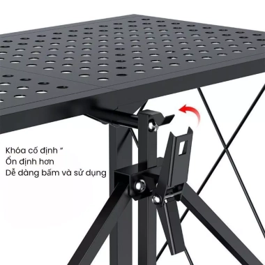 Kệ Gấp Gọn 3-5 Tầng GADI Không Lắp Ráp, Bánh Xe Di Chuyển, Chịu Lực, Kệ Bếp Kho 505k 4