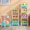 Kệ Gấu Đa Năng 4 Tầng Đồ Chơi Bé: Bánh Xe Di Chuyển, Tiện Lợi, Giá 99k 4